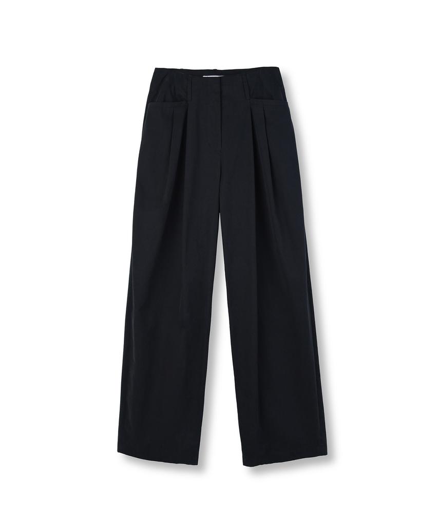 Beulaunyadeu W Two-Pleated Pants, Black