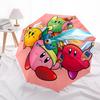 1pc Kirby Characters Automatic Folding Umbrella, 8 Ribs for All-Season Use, Portable for Travel & Outdoor Activities 003