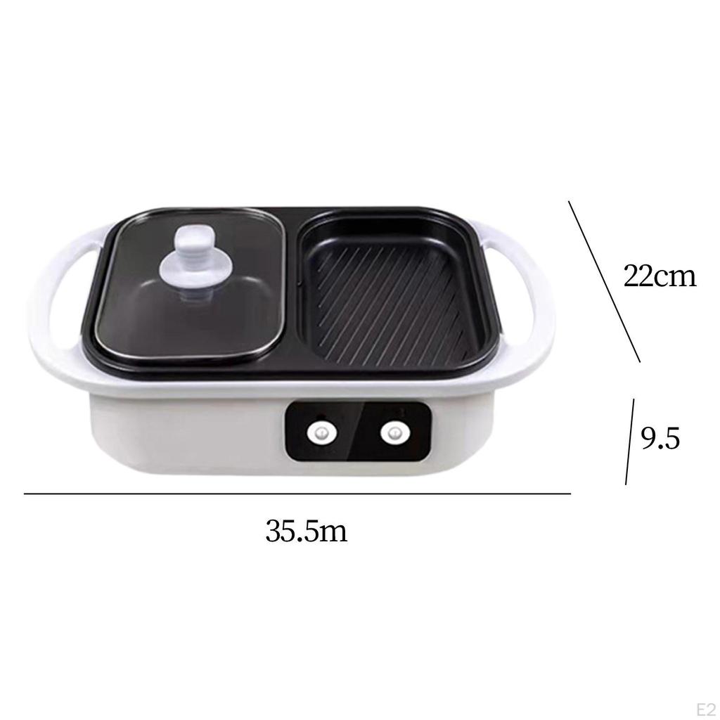Pot with Grill Multiuse Cooking Birthday Gifts Electric and