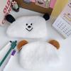 Customized Cartoon Cute Bear Plush Student Pencil Pouch Large Capacity Stationery Case Ladies Cosmetic Bag