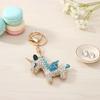 PYNASA Rhinestone Unicorn Keychain for Women, Cute Unicorn Animal Key Holder Accessory, Gift for Car, Backpack, Bag, Tag, Charm, Blue
