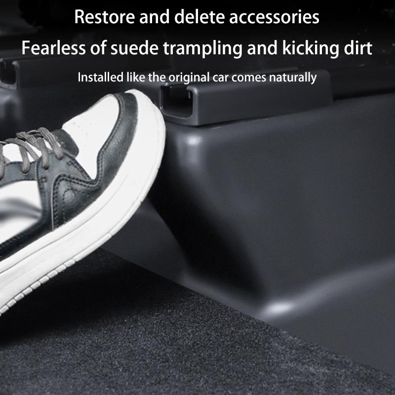 For Tesla Model Y/YL Juniper 2026+ TPE Under Seat Corner Guard Seat Slide Rails Protector Cover Anti-Kick Interior Accessories