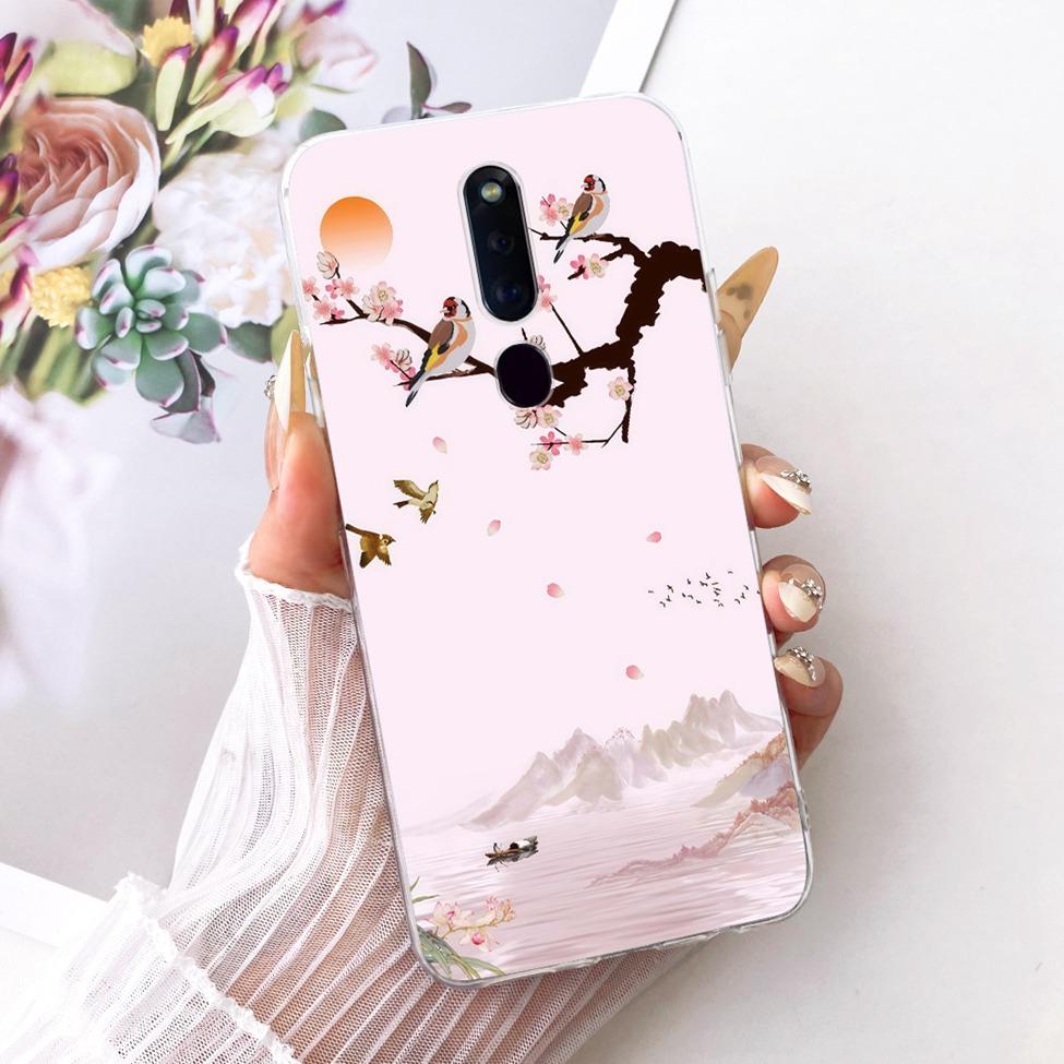 Clear Casing For Oppo F11Pro CPH1969 CPH2209 CPH1987 Phone Case For Oppo F11 Pro Cover Fashion Butterfly Funny Cute Painted