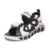 Girls sandals summer 2025 new little girl non-slip soft-soled princess shoes non-slip medium and older children's beach shoes