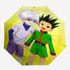 1pc Hunter x Hunter Gon & Killua Anime Characters Automatic Folding Umbrella Portable 3-Fold Design with Iron Frame Outdoor for Fans, Travelers, Daily