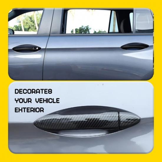 For 2013-2017 Honda Accord CARBON FIBER PRINT Door Handle Covers WITH Front SMK