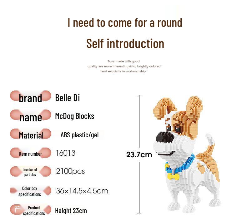BeleDi Micro Building Blocks: Educational Pet Model Toy for Kids