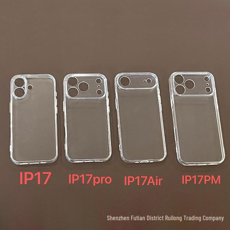 

Прозрачный эпоксидный чехол с канавкой для iPhone 17/17 Pro Max iPhone 14 Pro Max