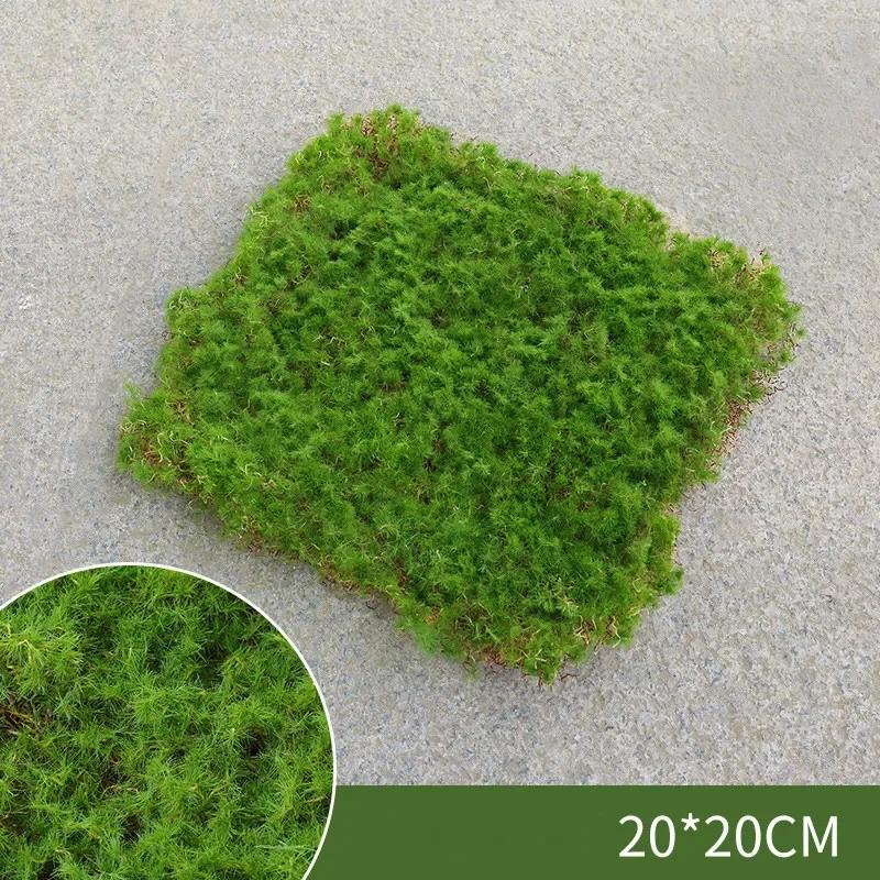 Artificial Grass Mat Green Simulation Moss Carpet Flower Shop Bonsai Landscape Decorations DIY Outdoor Garden Fake Rock Turf