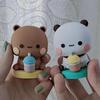 Bubu A Dudu Medvídek Panda Figurka Panenka Boba Čaj Kawaii Akční Figurky Hračka Sběratelské Ozdoby Pro Fanoušky Dívky Děti Dárek