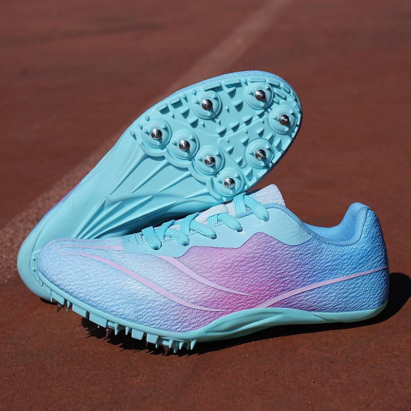 Men Track Field Shoes Women Spikes Sneakers Athlete Running Training Lightweight Racing Match Spike Sport Shoes Plus Size 35-45