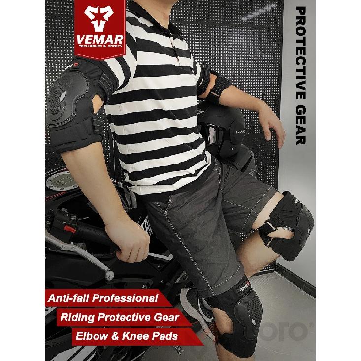 VEMAR Summer Breathable Motorcycle Knee Pads Motocross Knee Protector Guard BMX DH ATV Moto Cycling Brace Motorcyclist Equipment