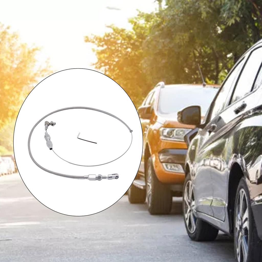 Steel Braided Throttle Cable 24'' Universal Car Accelerator Throttle Cable Car Accessories