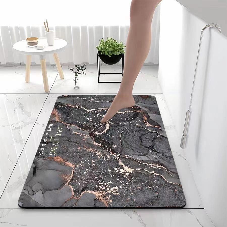 Bathroom Absorbent Floor Mat Toilet Door Mat Household Door Mat
