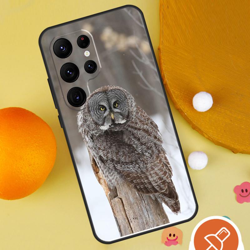Camouflage Owl Phone Case For Samsung Galaxy S25 Ultra S24 S23 S22 S21 Ultra S9 S10 Plus S20 FE Funda Cover