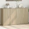 Sideboards 2 pcs Sonoma Oak 60 x 31 x 70 cm engineered wood