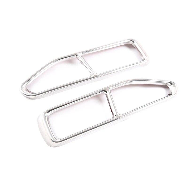 2 buc din oțel inoxidabil mașină coada gât cadru capac țeavă de eșapament piese de decorare accesorii exterioare auto pentru BMW Seria 7 G11 G12