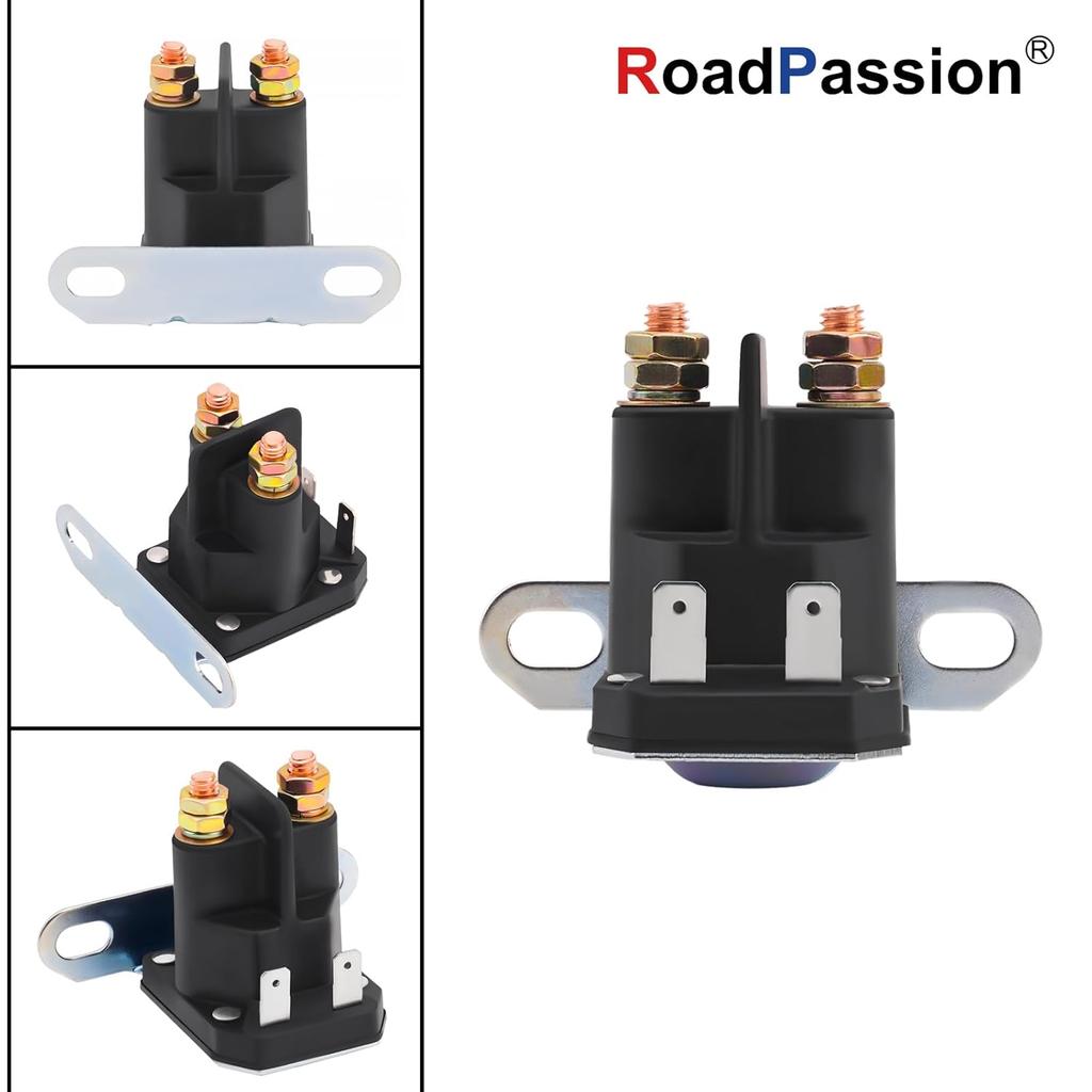 Road Passion Starter Solenoid Relay for X140, Z225, Z425, Z445, Z645; Troy Bilt Big Red Horse, Bronco, Super Bronco, Tuffy