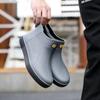 Wholesale Factory Price Trendy Look Waterproof Fabric Pu Lining Rain Boots Muck Boots