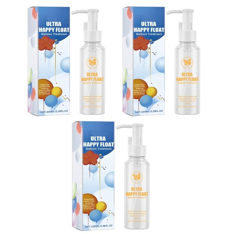 100ml Helium Balloon Protective Liquid with Glowing Effect Practical Balloon Gloss Brightener for Nighttimes Celebration