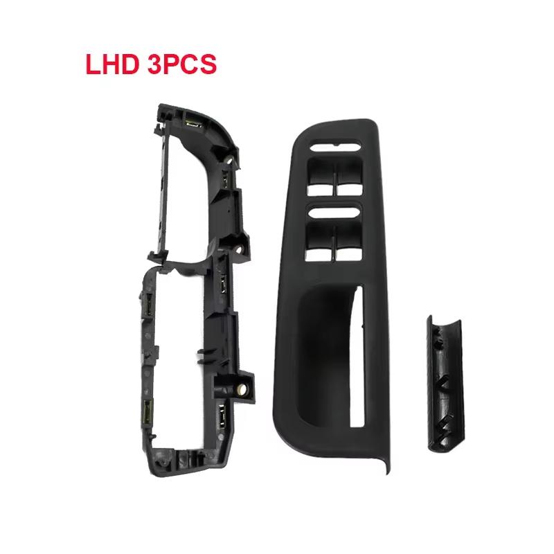3pcs LHD Car Front Left Black Door Pull Grab Handle For VW Bora Golf 4 MK4 Jetta 1999 2000 2001 2002 2003 2004 1J4959857B 3pcs