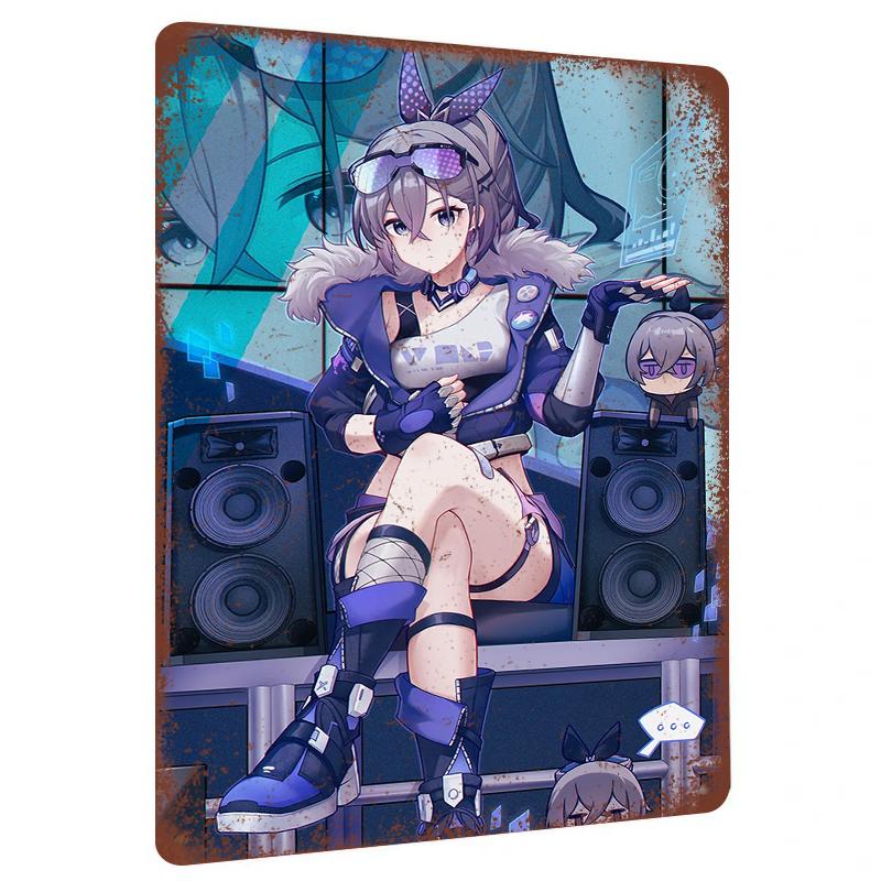 Custom Anime Character Metal Wall Art Decor Modern Manga Home Decoration Collectible Gift for Gamers