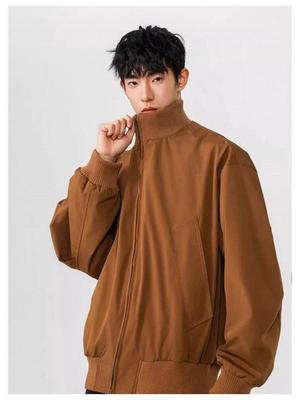 Unisex Winter Stand-Collar Bomber Jacket - Oversized High Street Baseball Style with Thick Cotton Padding