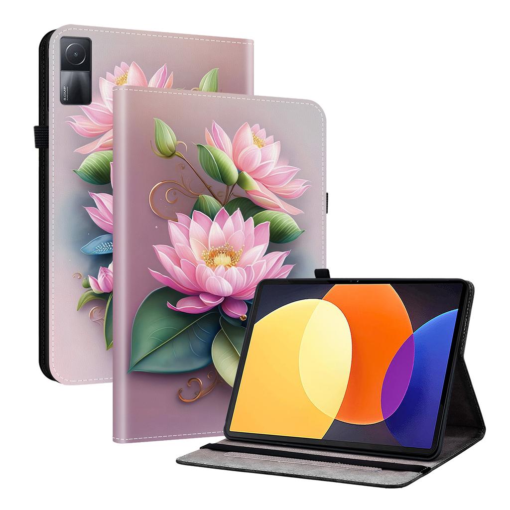 PU Leather Tablet Case for Xiaomi Redmi Pad - 11 Styles! Durable, with 2 Stand Slots, Pencil Holder & Card Slots, Flexible TPU Back Cover