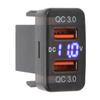 Dual USB Port  R Socket QC3.0 Fast   Charging Outlet Power Adapter for   Fortuner