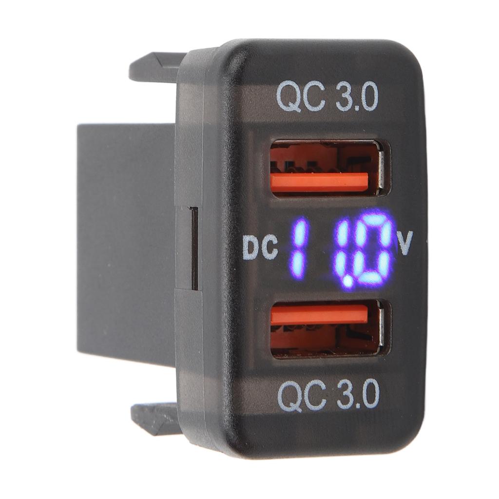 Dual USB Port  R Socket QC3.0 Fast   Charging Outlet Power Adapter for   Fortuner