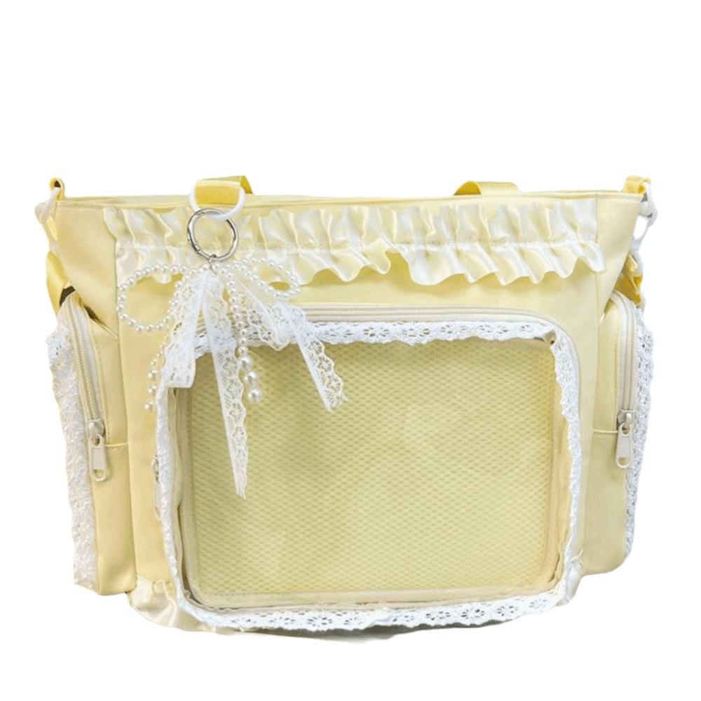 Ballett-Lolita Durchsichtige Umhängetasche Schleife Anime Umhängetasche Neue Tragetasche Partys