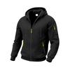 Men's Loose Hooded Zipper Arm Pocket Cardigan Men's Sports Casual Sweatshirt Jacket