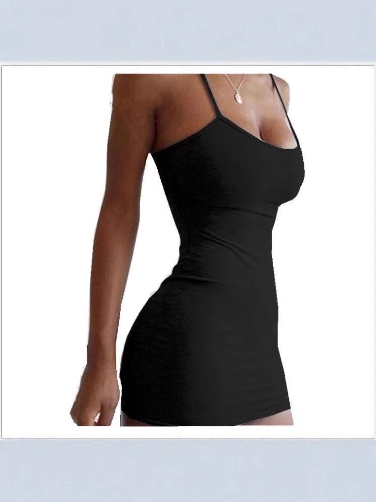 Women's Summer Bodycon Dress - Sexy Spaghetti Strap for Nightclub, Beach, or Vacation