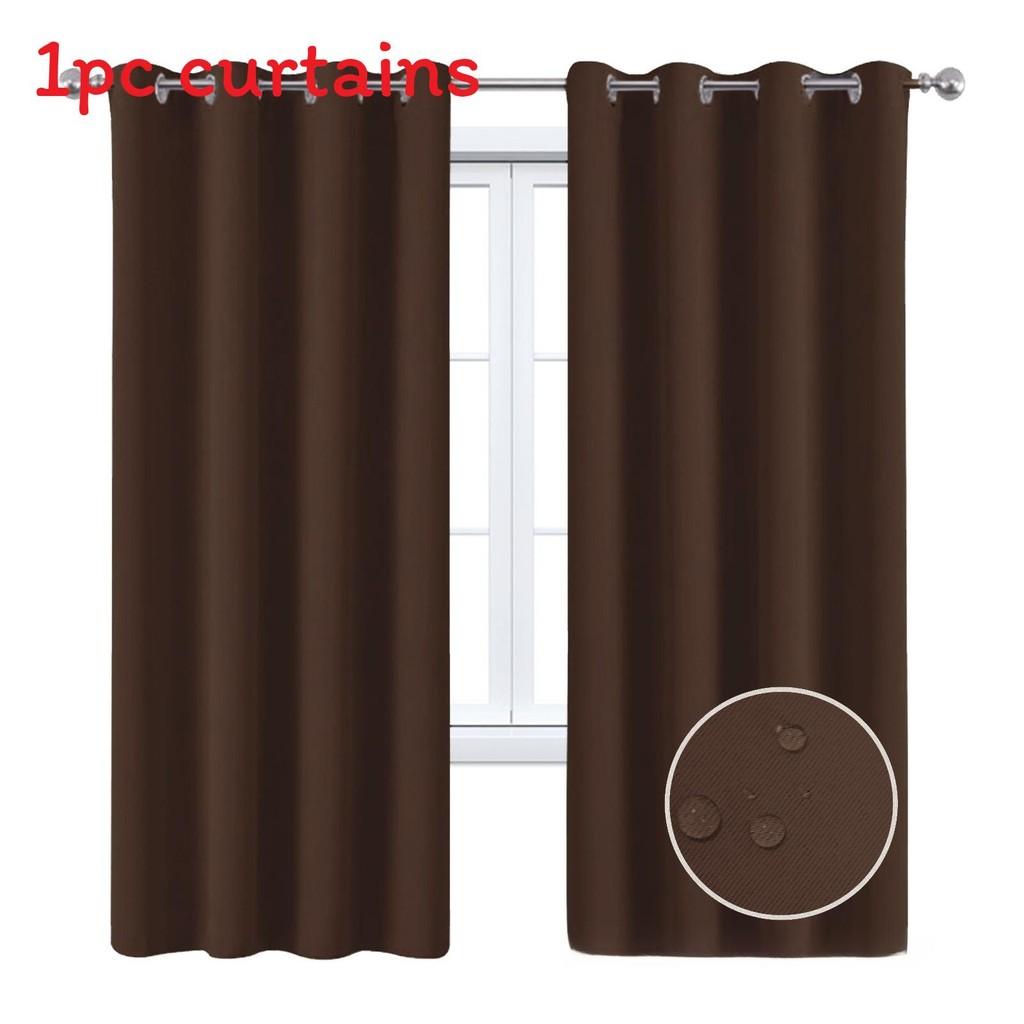 Solid Color Curtains With Insulation And Shading Design For Daily Household Use