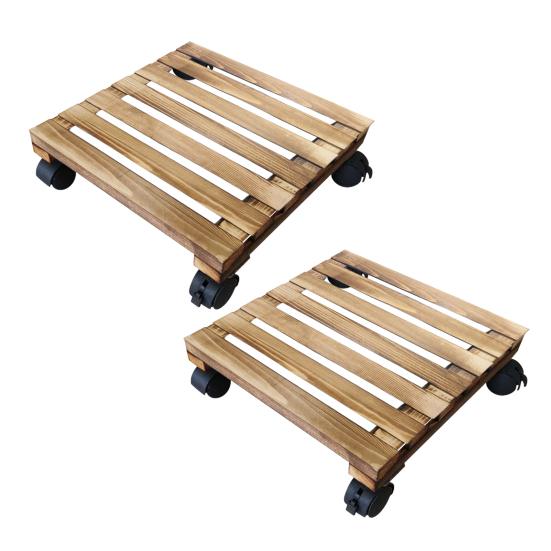 

2 шт. основание лотка для цветов, вращающееся на 360 градусов, подвижное, из массива дерева, большой кронштейн, прямоугольное утолщенное шасси, мягкое дно 35*35cm