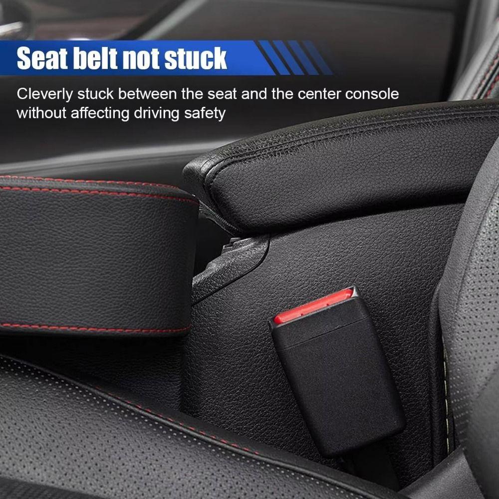 PU Leather Seat Gap Organizer Tray Multifunctional Gap Filler Storage Box  Auto Interior