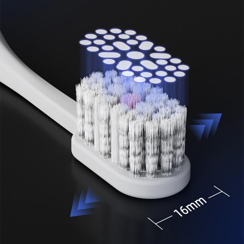 2PCS Adult Toothbrush for Men Remove Tooth Stains Cigarette Stains Spiral Bristle Wide Head Medium Soft Bristle Toothbrush Set