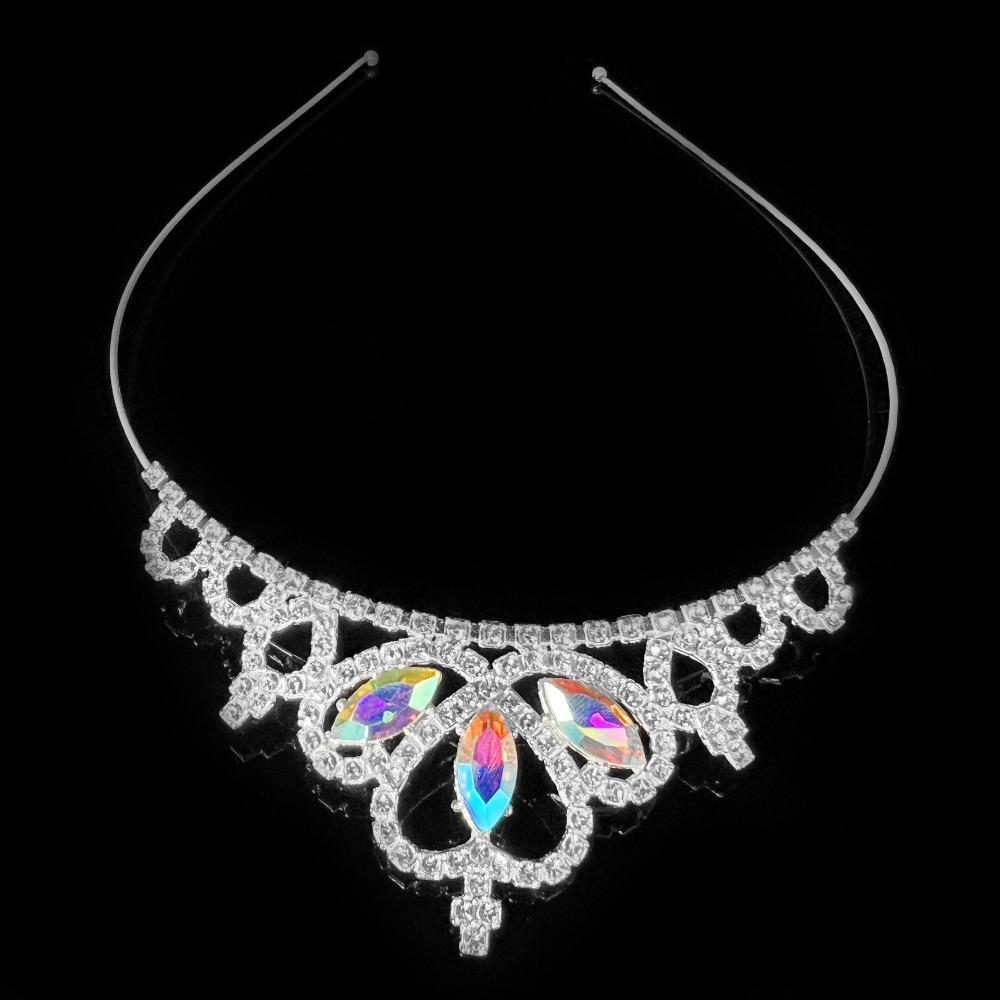 Birthday Accessories Princess Crown Headband Hair Jewelry Crystal Crown Fashion Princess Headband