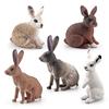 Mini Rabbit Lifelike Figurine Crafted From Durable Pvc For Farmhouse Lovers Decor