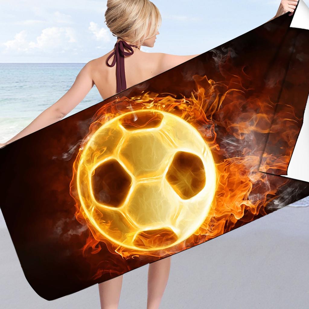 Baseball-Strandtuch, schnell trocknend, tragbar, Badetuch, Baseball-bedrucktes Strandtuch