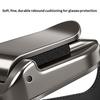 Car Sunglasses Clip for Visor Multi-Function Holder for Glasses Cards Ticket Scratch-Resistant Lining Zinc Alloy Elastic Clamp Car Sun Visor Accessory