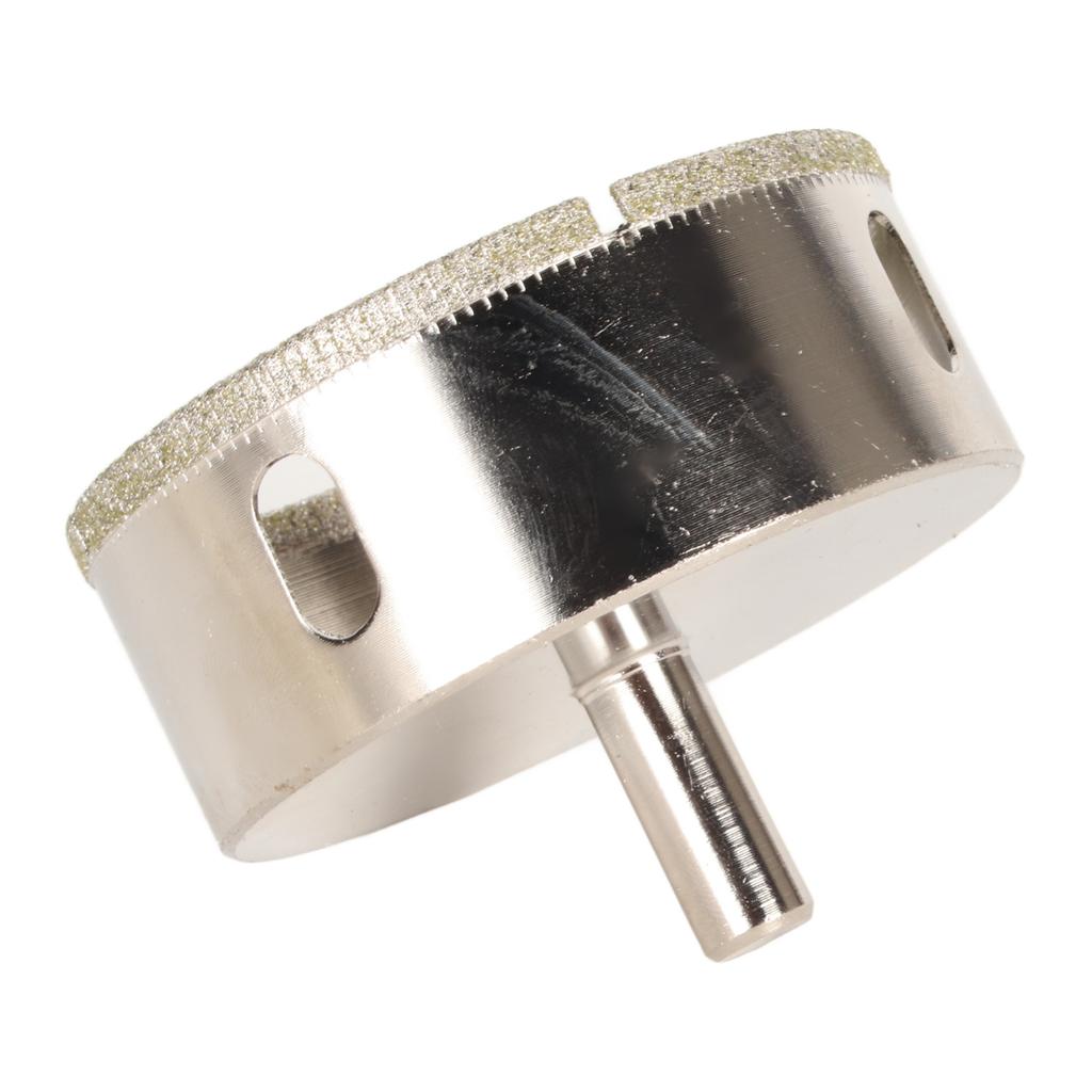 75mm Lochsäge Bohrer Diamantbeschichtung Vernickelt Lochöffner für Keramikfliesen Marmor Glas