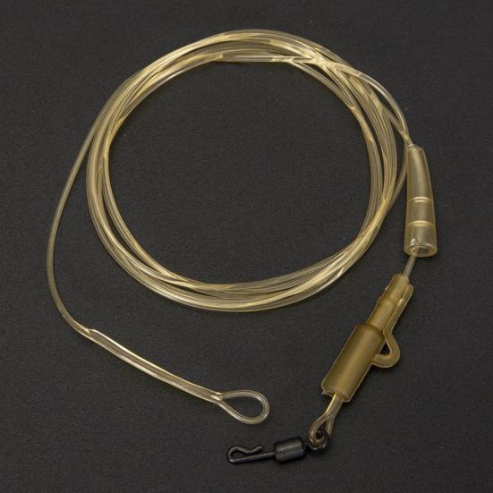 1m 45LB Karpfischen Vorfach Abriebfest Hohe Zugfestigkeit Tragbar Robust Leicht Hauptschnurschutz Transparent Stark Fluorocarbon