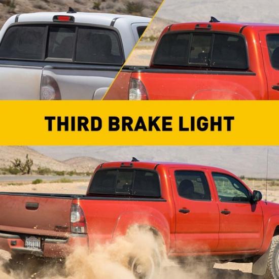 Red LED Brake 3Rd Light Tail Rear Lamp Lens Smoked Fit For TACOMA TOYOTA 1995-17