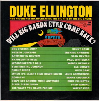 LP Record DUKE ELLINGTON & HIS ORCHESTRA - Will Big Bands Ever Come Back? R6168 Reprise Records 1965 UK Jazz Used