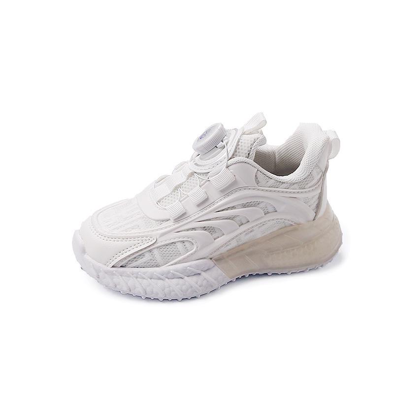Boys' Breathable White Sports Shoes - Spring/Autumn 2025 Collection for Elementary Kids