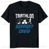 Lustige Grafik Schwimmen Radfahren Laufen Triathlon T-Shirt Lässige Streetwear Hiphop Unisex Harajuku Stil Lockere Kleidung