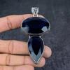 London Blue Topaz Handmade 925 Sterling Silver Jewelry Pendant 3.35" C5Q85