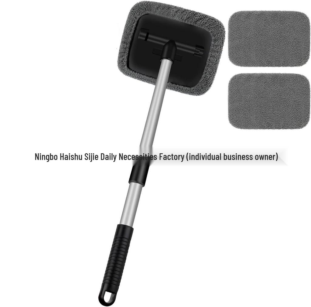 Telescopic Microfiber Car Window Cleaning & Defogging Brush Set