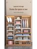 Retractable Nail-Free Storage Rack for Wardrobes and Cabinets